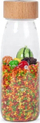 Lodhër senzoriale Petit Boum Sensory Bottle Fruit, shishe plastike, figura frutash, shumëngjyrëshe
