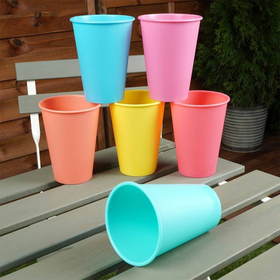 Set gotash plastike Excellent Housewares, 6 copë, shumëngjyrëshe