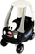 Makinë lodër ride on Little Tikes Patrol Cozy Coupe, me dysheme të heqshme, si makinë policie, e zezë