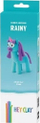 Set plasteline Hey Clay Raina's Rainbow Unicorn, 3 ena, me ngjyra të ndryshme