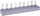 Shirit furnizimi Legrand 417474, për 3 ndërprerës motorikë MPX3 63H, 108A, gri