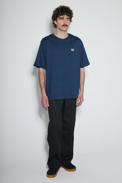 Bluzë burra Ben Davis Classic Label, me mëngë të shkurtra, navy, L