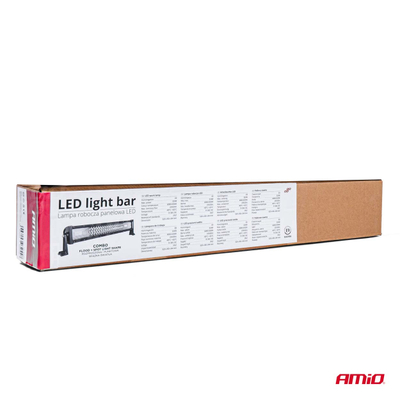 Shirit LED për veturë AMiO 03255, 6500K, IP67, i zi