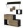 Set paradhomë Cerb 120x20x72Hcm (HM8957.12), zezë