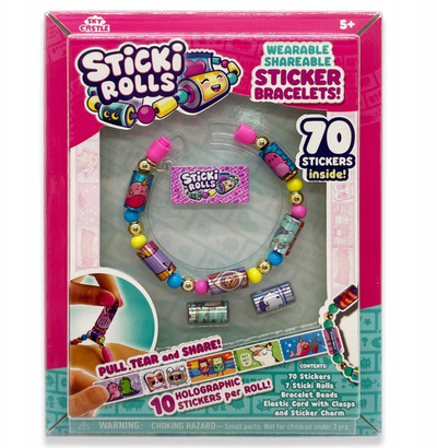Set byzylykësh ngjitës Sticki Rolls Sticki Band, 24 copë, shumëngjyrësh