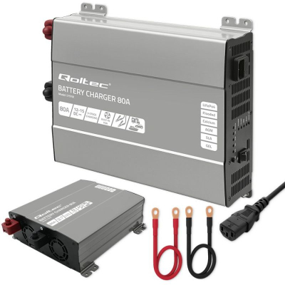 Karikues baterie Qoltec Monolith 51918, 80A, 12-15V DC, i zi