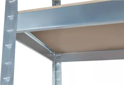 Raft magazinimi Malatec 23766, 220x100x45 cm, çelik i galvanizum, gri