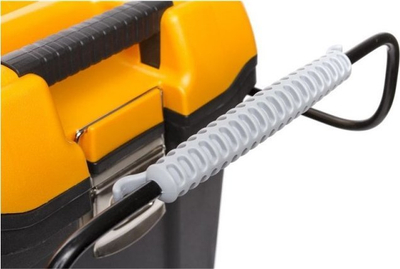 Kuti veglash me rrota Forte Tools Mobile Tool Chest, 59.5 x 42 x 38 cm, plastike e fortë, portokalli me të zezë