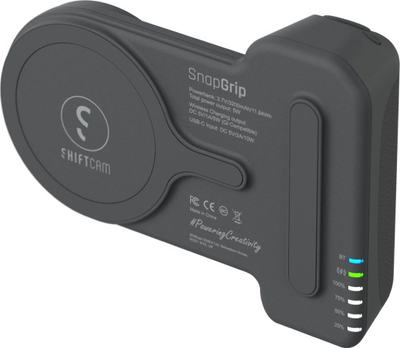 Kit krijues ShiftCam SnapGrip Creator Kit, 4 në 1, 3200mAh, i zi