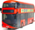 Set model autobusi Airfix Quickbuild Routemaster Double Decker, plastik, snap together, i kuq
