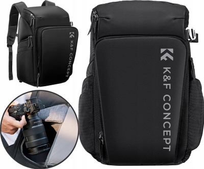 Çantë shpine për kamera K&amp;F Concept Alpha Air, 25L, e zezë