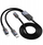 Kabllo karikimi HOCO U139 2in1, USB C në Lightning USB C, 100W, 1.2m, e zezë