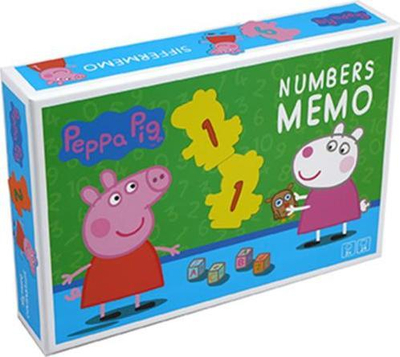 Loja memorie Barbo Toys Peppa Pig Numbers Memo, edukative, për kalamaj
