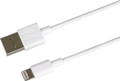 Kabllo PremiumCord Lightning MFI, 1m, 2.4A, e bardhë