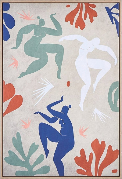 Tabllo murale LUCERA Females, kanavacë me kornizë, 63 x 93 cm, shumëngjyrëshe