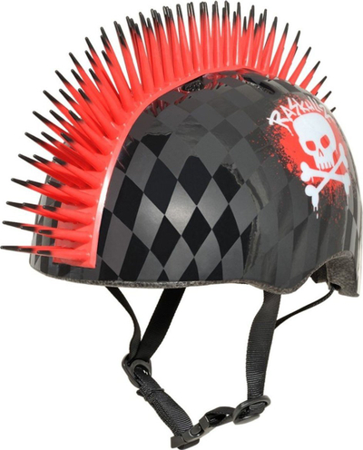 Kaskë biçiklete për kalamaj C-PREME Junior Skull Hawk, madhësia S 50-54 cm, me figura 3D, shumëngjyrëshe