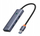 Hub USB Baseus UltraJoy 4in1, USB A në 4x USB 3.0, 5 Gbps, gri