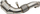 Downpipe TurboWorks BMW M850i M550i M750i N63, çelik inox, me OPF