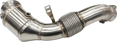 Downpipe TurboWorks BMW M850i M550i M750i N63, çelik inox, me OPF
