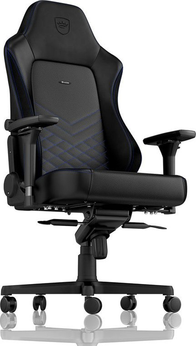 Karrige gaming noblechairs HERO, suport lumbal i rregullueshëm, lëkurë PU, e zezë blu