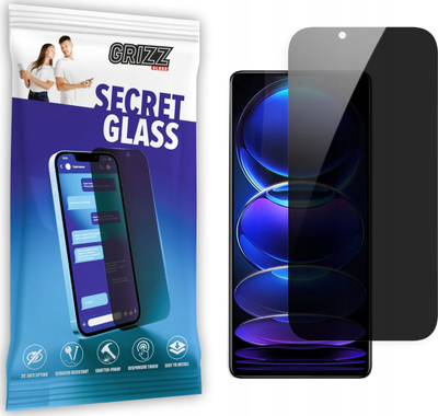 Xham mbrojtës privat Grizz SecretGlass për Xiaomi Redmi Note 12 Pro Plus, qeramik, me transparencë të lartë