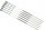 Shkopinj për shishlliq Modeco, set 6 copë, 60cm, inox