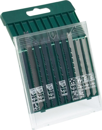 Set brisqesh sharrëze Bosch 2607019460, 10 copë, fole U, jeshile