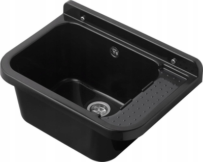 Lavaman teknik Utility Sink 083, 60x34x21cm, polipropilen, i zi granit