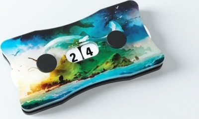 Бројач на животи Gamegenic Double Life Counter Island, акрилик, за игри со карти, шарен