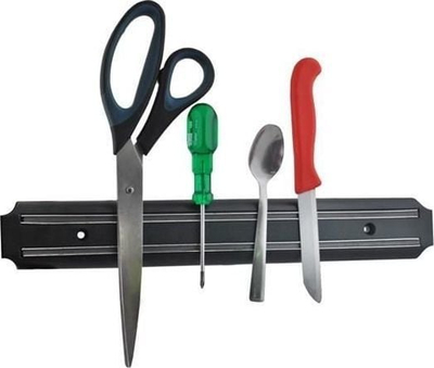 Shirit magnetik Iso Trade, 32.5 cm, për thika edhe vegla, i zi