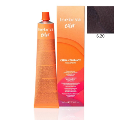 Ngjyrë për flokë Inebrya 6/20, bionde dhe vjollcë në qershi, 100ml