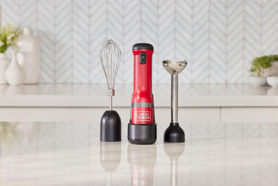 Mikser zhytës Black &amp; Decker BCKM1012KR, 0.7L, me bateri 7.2V, i kuq