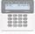Тастатура аларм Satel PRF-LCD, LCD екран, осветлени копчиња, бела