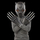 Set role-play Marvel Black Panther Legacy Warrior Pack, maskë dhe thonj, i zi