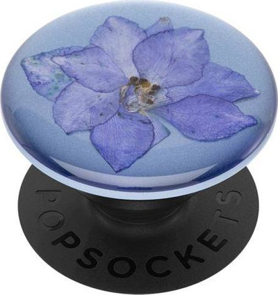 Mbajtëse për telefon Popsockets Pressed Flower Larkspur Gen. 2, vjollcë