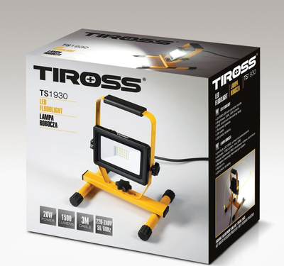 Reflektor pune LED TS-1930, 20W, 1500 lm, i verdhë