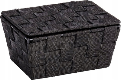 Shportë ruajtje Wenko Adria 22197100, plastike, 19 x 10 x 14 cm, e zezë