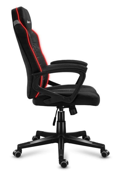 Karrige lojërash Huzaro Force 2.5 RGB Carbon Mesh, 130 kg, e zezë