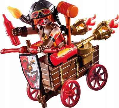 Set lodër Playmobil Novelmore 71486 Kahboom Racing Cart, 33 pjesë, kalorës mesjetar, shumëngjyrësh