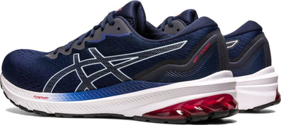 Atlete vrapi Asics GT-1000 11, mesh, amortizim FlyteFoam, blu e errët
