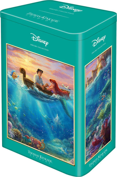 Puzzle Disney Thomas Kinkade Ariel, 500 copa, kuti metalike, shumëngjyrësh