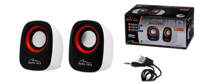 Bokse kompjuteri Media-Tech IBO MT3137W, 2.0, 6W, të zinj