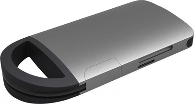 Докинг станица за тестирање Umax U-Connect H7 UB307, USB C, HDMI 4K, сива