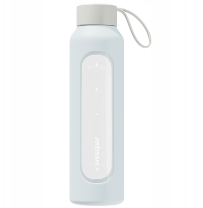 Shishe uji Wessper, xham borosilikat, 500ml, Ice Blue