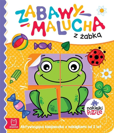 Libër me aktivitete me ngjitëse “Games of a Toddler With a Little Frog”, për kalamaj 2+