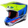 Helmetë motocross Alpinestars S-M5 Sail, madhësia S, blu neon e verdhë argjend e zezë
