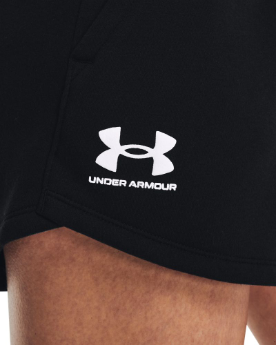 Shorce për goca Under Armour Rival Fleece 1369858, pambuk poliestër, bel elastik, të zeza
