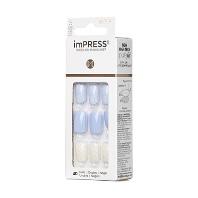 Thonj artificial Kiss imPRESS Lavender Whisper, 30 copë