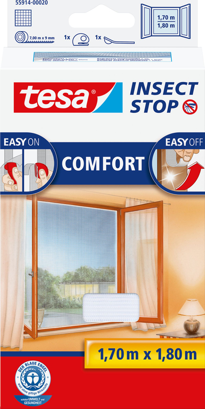 Rrjetë kundër insekteve Tesa Insect Stop Comfort, 1.7 x 1.8 m, e bardhë