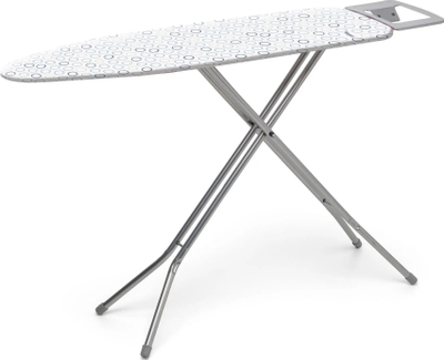 Dërrasë hekurosje Rayen metal, 113 x 34 cm, lartësi e rregullueshme, e bardhë